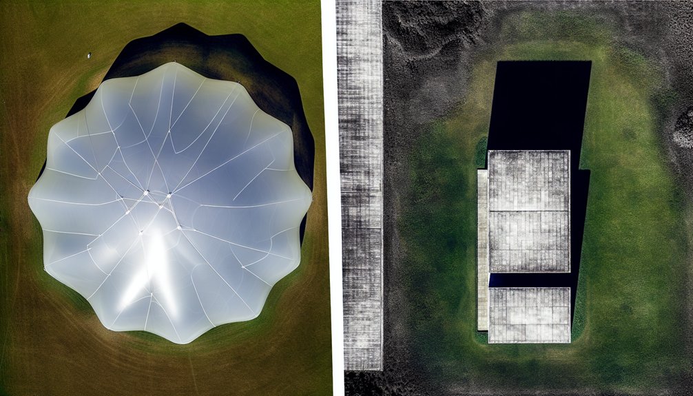 Air Dome vs Permanent Building Comparison