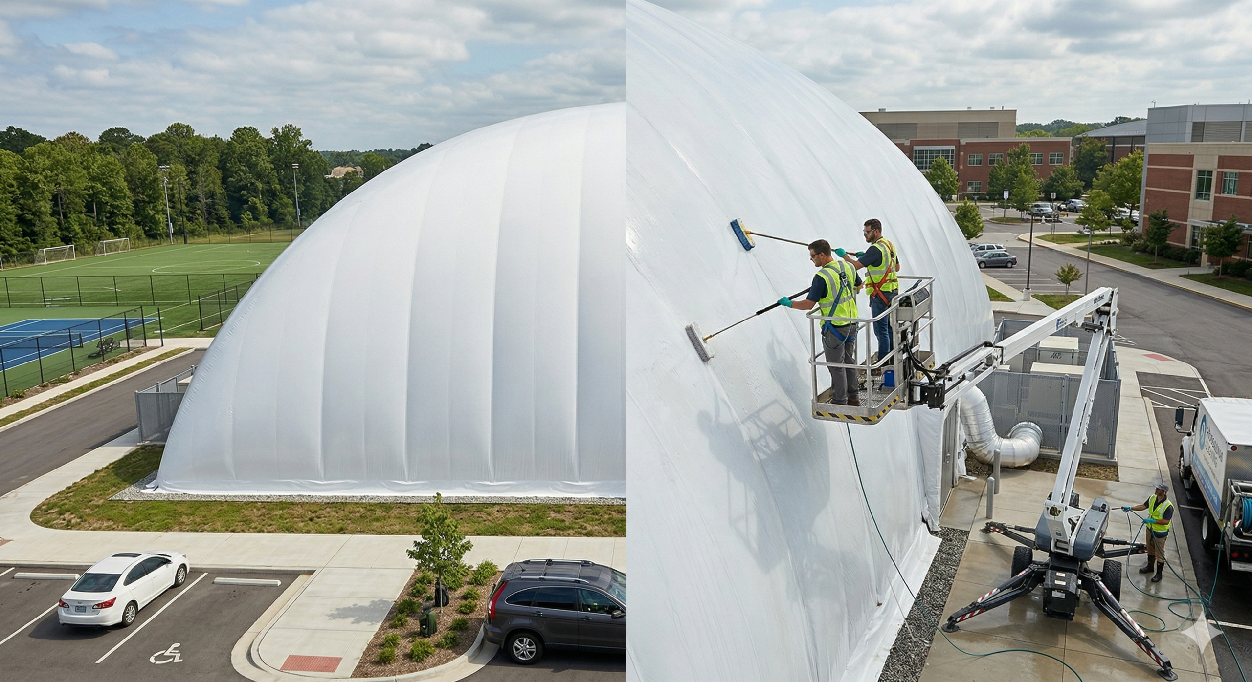 Cleaning and Care for Sports Domes