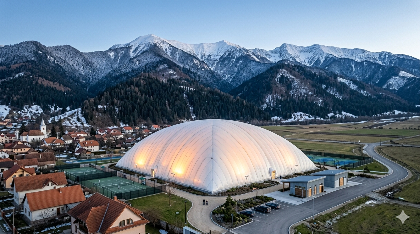 Alternative ieftine de construcție pentru facilități sportive: structuri textile și dome pneumatice